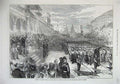 Old Antique Print Prince Wales Horticultural Society Garden Schools 1872 19th