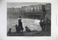 Old Antique Print 1872 Jacobite'S Farewell Bridge River Boat Men Fine Art 19th