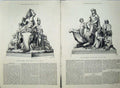 Old Print *0196 1872 Memorial Prince Consort Asia Europe America Africa 20th