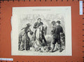 Original Old Antique Print 1872 Scene False Shame Globe Theatre Romance Acting