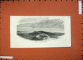 Original Old Antique Print 1872 Serpent Shaped Mound Argyleshire Loch Scotland