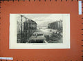 Old Antique Print 1872 Fine Art Scene Fire Kentish Town Railway Station 19th