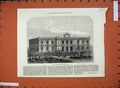 Old Antique Print 1872 Peruvian Exhibition Lima Architecture Building Art 19th