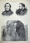 Old Antique Print Captain Knowles Northfleet 1873 Ship Gravesend Fine Art 19th