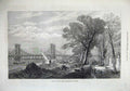 Old Antique Print 1873 Progress River Thames Embankment Chelsea Fine Art 19th
