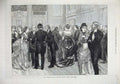 Old Antique Print 1873 Police Orphanage Ball Terminus Hotel Cannon-Street 19th