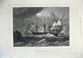 Original Old Antique Print Fine Art 1873 Shipping Turner'S Liber Studiorum Ship