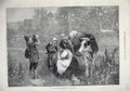 Old Antique Print 1873 Savoyard'S Breakfast Family Cow Country Fine Art 19th