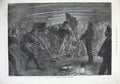 Old Antique Print 1873 Royal Naval Artillery Volunteers Exercise Fine Art 19th
