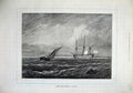 Old Antique Print Turner'S Liber Studiorum 1873 Sea Piece Ships Fine Art 19th