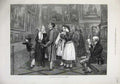 Old Antique Print 1873 Picture Gallery Vautier Paintings People Fine Art 19th