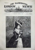 Original Old Antique Print 1873 Dudley Fine Art Dead Bird Young Girl Country