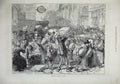 Original Old Antique Print 1873 Publishing Journals Paris France Newpapers 19th