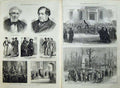 Old Antique Print 1873 Spain Seville Cardinal Madrid Bank Tite Jones Men 19th