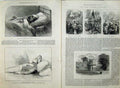 Old Antique Print 1873 Death Emperor Naploeon Churchyard Study Bedroom 19th