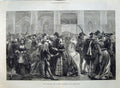 Old Antique Print 1873 Fancy Dress Ball Lady Mayoress Mansion House Art 19th