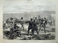 Old Antique Print 1873 Murder General Canby Modoc Indians Men Guns Art 19th