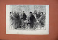 Original Old Antique Print 1873 Duke Edinburgh Freedom Coachmakers Victorian