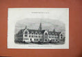 Old Antique Print 1873 College Ministers Daughters Milton Gravesend Art 19th