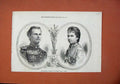 Old Antique Print *0198 1873 Prince LeopBavaria Princess Gisela Austria 20th