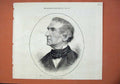 Original Old Antique Print Portrait Late Baron Von Liebig 1873 Man Victorian