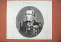 Original Old Antique Print 1873 Portrait Admiral Sir Sydney Dacres Art 19th