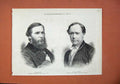 Original Old Antique Print 1873 Lord Monteagle Mr Stone House Lords Commons Men
