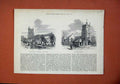 Original Old Antique Print 1873 Disaster Dungeness Lydd Church Romney Victorian