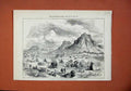 Original Old Antique Print 1873 Army India Camp Exercise Hassan Abdul Elephants