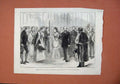 Old Antique Print 1873 Prince Princess Wales Paul'S Cathedral Lord Mayor 19th