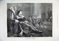 Original Old Antique Print 1873 Man Sleeping Chair Music Dog Fine Art Huard