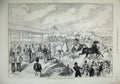 Old Antique Print King Italy Vienna 1873 Exhibition Horses Army Uniform 19th