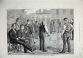 Original Old Antique Print 1873 Croquet Convalescent Home Bartholomews Hospital