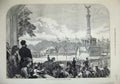 Old Antique Print 1873 Unveiling Sedan Column Victory Berlin Germany Art 19th
