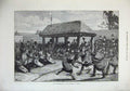 Original Old Antique Print 1873 Logunkayau-Wa Tail Dancers Dahomey Natives 19th