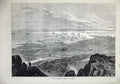 Original Old Antique Print 1873 View New Harbour Refuge Holyhead Ships Fine Art