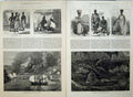 Original Old Antique Print 1873 War GCoast Bootry Ships Argus Decoy Fine Art