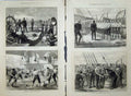 Old Print *0202 1873 Troop Ship Log Decks Grog Dinner Time Sailors Navy