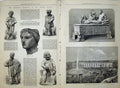 Original Old Antique Print 1873 British Museum Statue Vienna Sarcophagus Venus