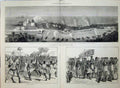 Old Antique Print 1873 Ashantee War Attack Elmina King War-Dance Natives 19th