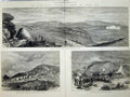 Old Antique Print 1873 Dartmoor Cannock Chase Belliver Oak Edge Lysons 19th