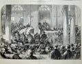 Old Antique Print 1873 Scene Trial Marshal Bazaine Court-Room Judges Art 19th