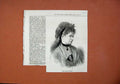 Original Old Antique Print 1873 Portrait Mdlle Ilma De Murska Hungarty 19th
