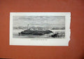 Original Old Antique Print View Cape Palmas Harper Town 1873 West Coast Africa