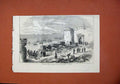 Old Antique Print 1873 Civil War Spain Sandbag Battery Defence Alicante 19th