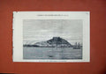 Old Antique Print 1873 Civil War Spain Alicante Bombardment Ships War Art 19th