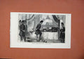 Old Antique Print 1873 Shah Madame Tussaud'S Gallery Waxwork Figures Art 19th