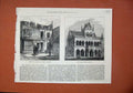 Original Old Antique Print 1873 Scene Firework Explosion Lambeth Sassoon Bombay