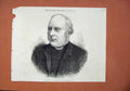 Original Old Antique Print 1873 Portrait Rev. Woodford New Bishop Ely Man 19th