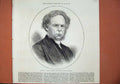 Old Antique Print 1873 Rev. Perks President Wesleyan Methodist Conference 19th